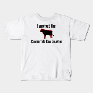 Beef and Dairy Network Cumberfeld Cow Disaster Kids T-Shirt